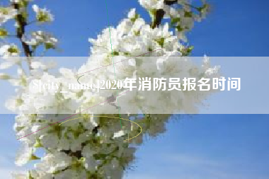 甘南2020年消防员报名时间