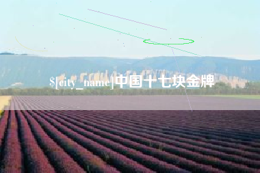 甘南中国十七块金牌