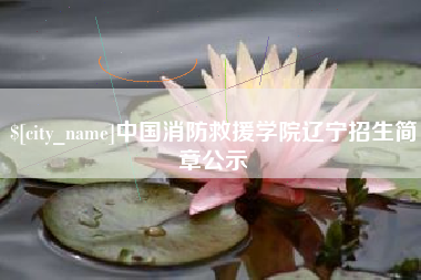 甘南中国消防救援学院辽宁招生简章公示