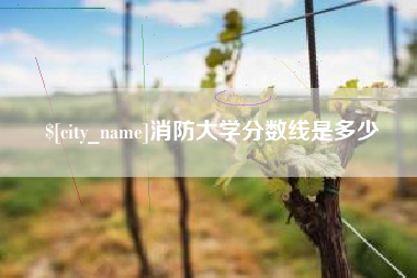 甘南消防大学分数线是多少