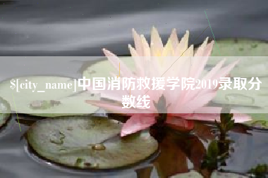甘南中国消防救援学院2019录取分数线