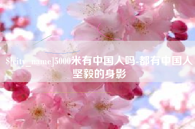甘南5000米有中国人吗-都有中国人坚毅的身影