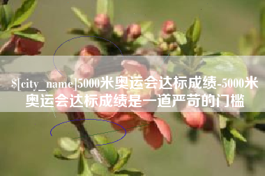 甘南5000米奥运会达标成绩-5000米奥运会达标成绩是一道严苛的门槛