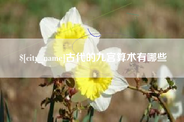 甘南古代的九宫算术有哪些