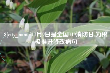 甘南11月9日是全国119消防日,为积极推进修改病句