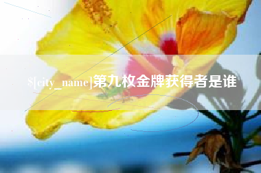 甘南第九枚金牌获得者是谁