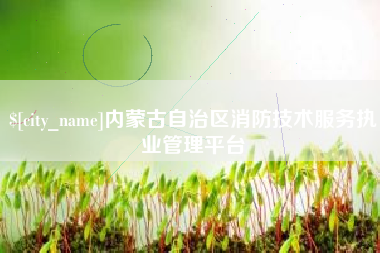 甘南内蒙古自治区消防技术服务执业管理平台