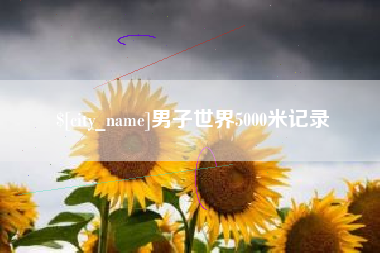 甘南男子世界5000米记录