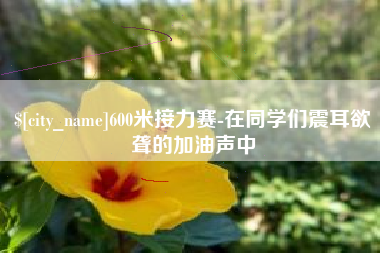 甘南600米接力赛-在同学们震耳欲聋的加油声中