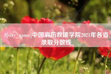 甘南中国消防救援学院2021年各省录取分数线