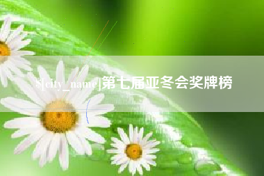 甘南第七届亚冬会奖牌榜