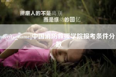 甘南中国消防救援学院报考条件分数