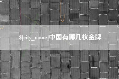 甘南中国有哪几枚金牌