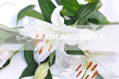甘南森林消防日是哪一天