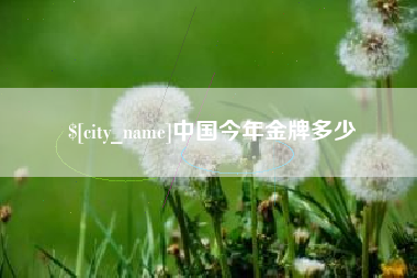 甘南中国今年金牌多少