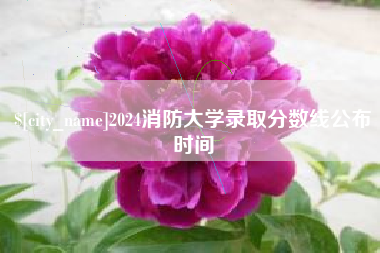 甘南2024消防大学录取分数线公布时间
