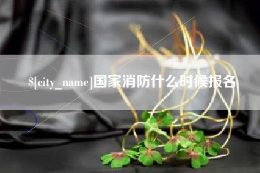 甘南国家消防什么时候报名