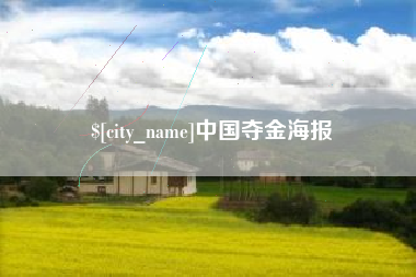 甘南中国夺金海报