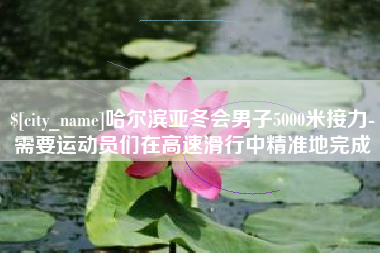 甘南哈尔滨亚冬会男子5000米接力-需要运动员们在高速滑行中精准地完成