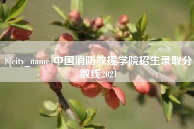 甘南中国消防救援学院招生录取分数线2021