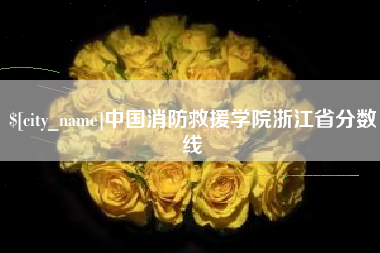 甘南中国消防救援学院浙江省分数线