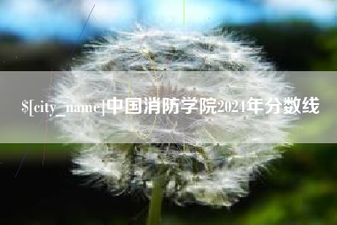 甘南中国消防学院2024年分数线