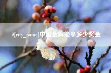 甘南中国金牌能拿多少奖金