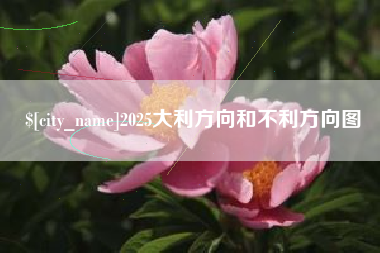 甘南2025大利方向和不利方向图