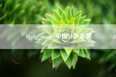 甘南中国19块金牌