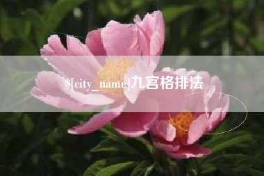 甘南九宫格排法