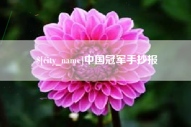 甘南中国冠军手抄报