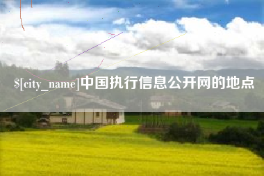 甘南中国执行信息公开网的地点