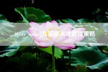 甘南九宫格人才管理策略