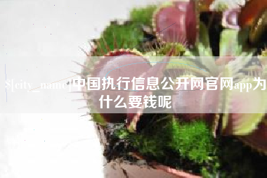 甘南中国执行信息公开网官网app为什么要钱呢