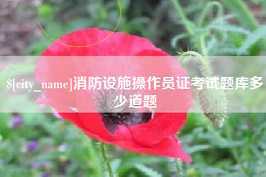 甘南消防设施操作员证考试题库多少道题