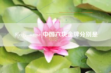 甘南中国六块金牌分别是