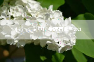 甘南中国金牌有哪些2021