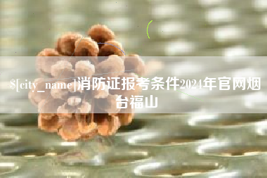 甘南消防证报考条件2024年官网烟台福山